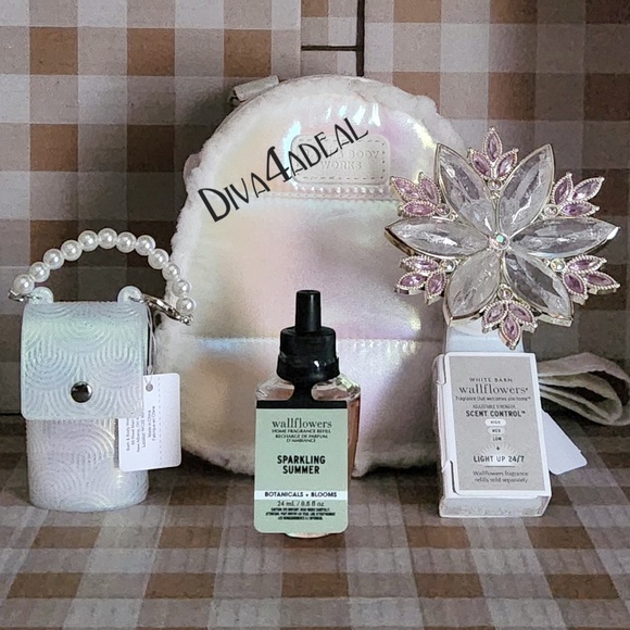 Bath & Body Works Iridescent Backpack 4PC Bundle